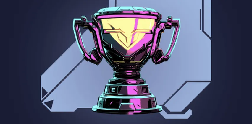 Betory VIP club level-up: neon trofee als beloning per level